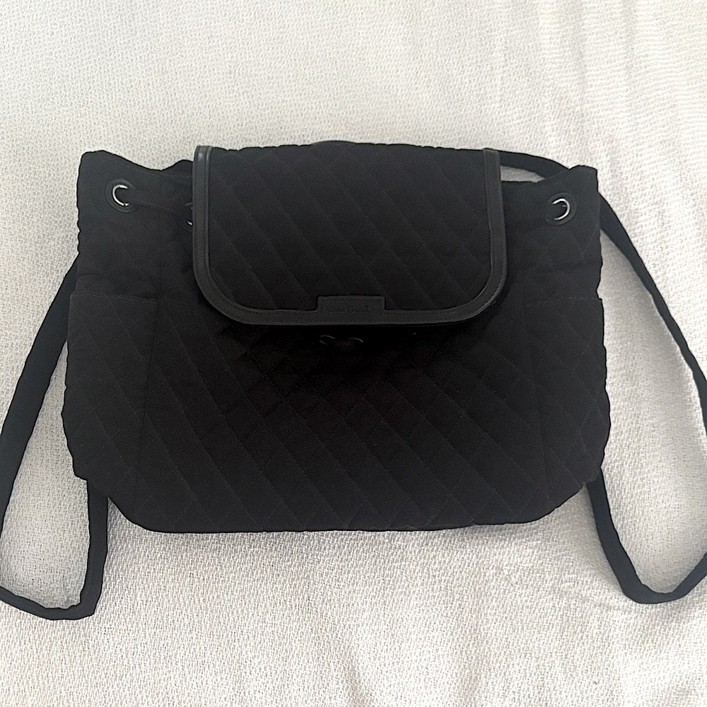 Vera Bradley Black Quilted Backpack